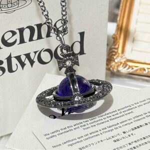 Silver and Purple Pendant Necklace